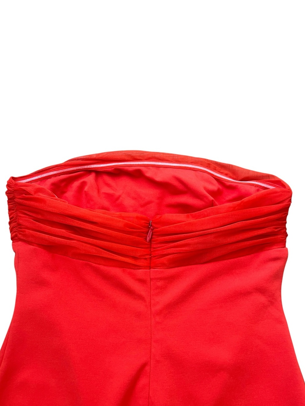 Revolve Superdown Women’s Felina Red Draped Neck Mini Dress with Dupatta Scarf - Picture 8 of 10